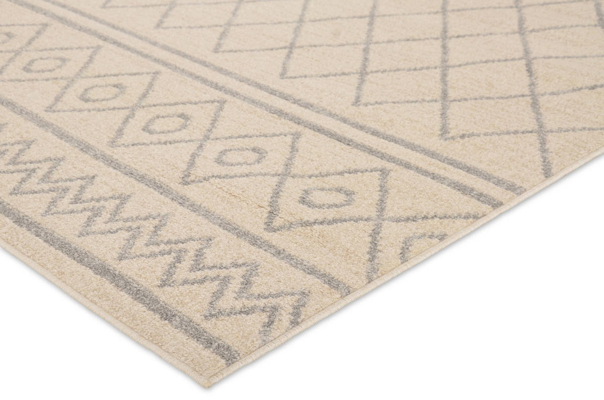HEATSET-TEPPICH Firenze Weiß/Hellgrau 200x290 cm - Multicolor, Textil (200/290cm) - Vercai Rugs