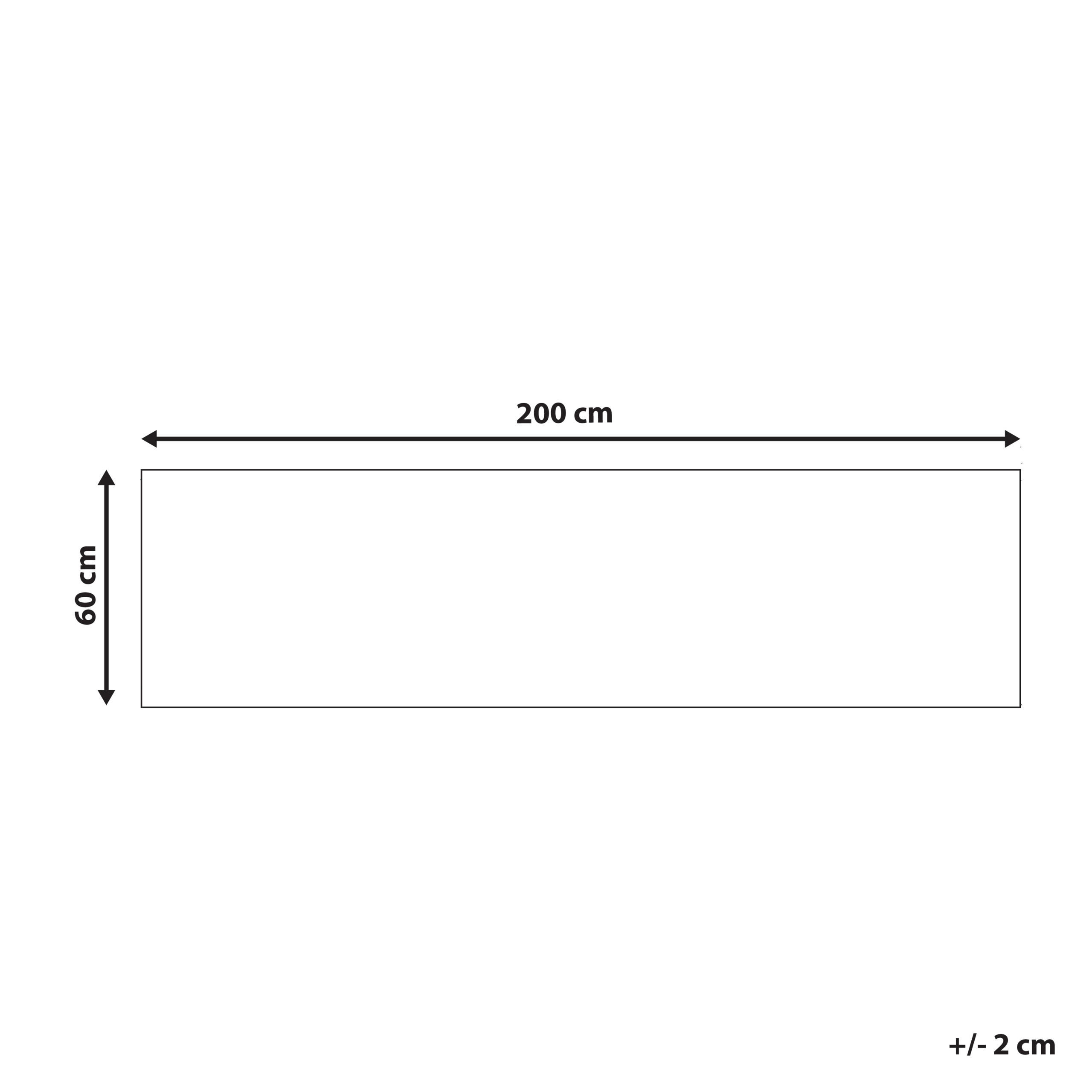 Thumbnail - Beliani Kurzflor-Teppich, Beige, Blau, Textil, Rechteckig, 60x200 cm, Teppiche & Böden, Teppiche