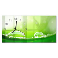 WANDUHR 60x30 cm - Schiff - Grün, Glas (60/30/0.4cm) - TULUP