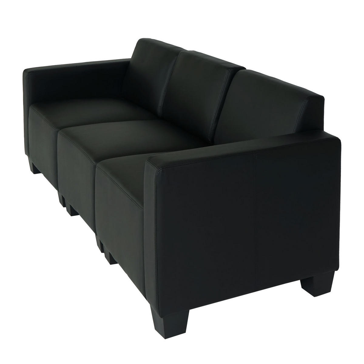3-SITZER SOFA Schwarz - Schwarz, Textil (193/76/72cm) - MCW