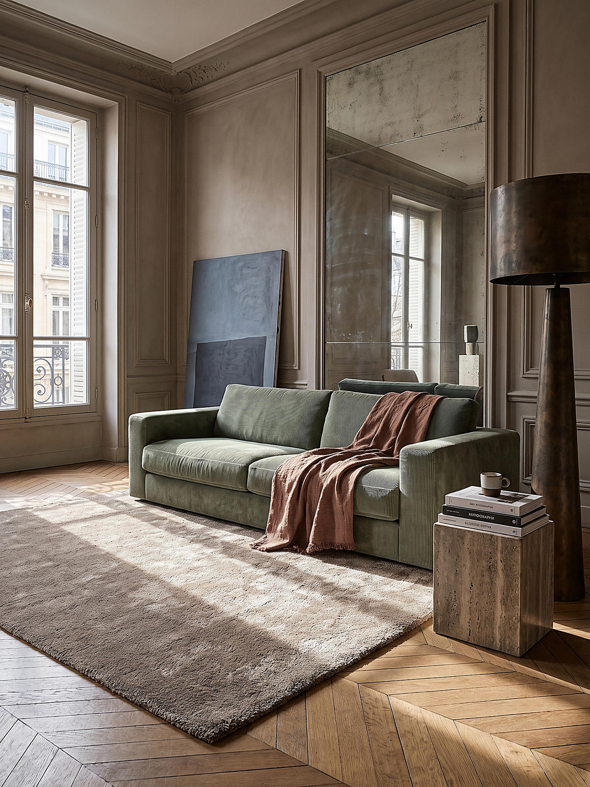 TEPPICH Hochflor ZINAL Uni Polyester Beige 120 x 170 cm - Beige, Textil (120/170cm) - KADIMA DESIGN