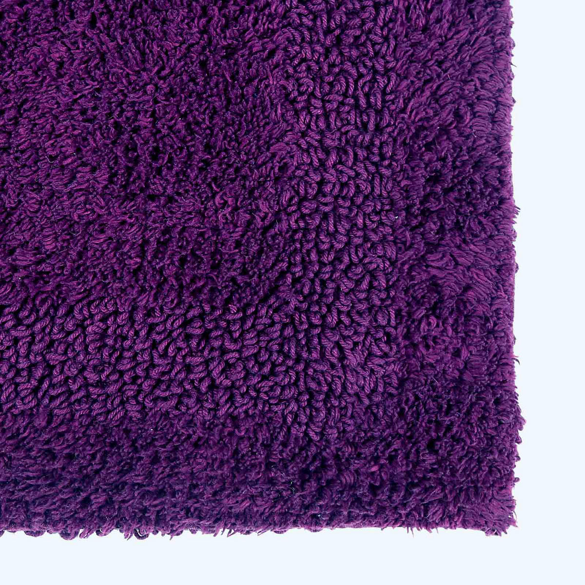 BADGARNITUR 2-teilig, Badematte & WC-Vorleger, wendbar - Lila, Textil (50/80cm) - Homescapes