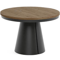 TISCH Schwarz ALMA Ausziehbar 120/196 cm - Schwarz, Holzwerkstoff (2/120/76cm) - Sepro Meble