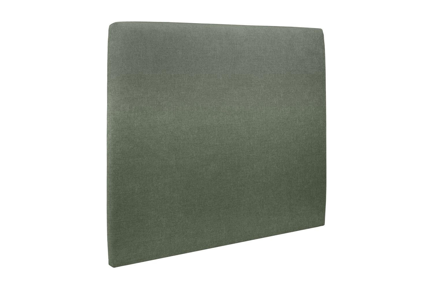 KOPFTEIL gepolstertes – Khakigrüner Stoff - 200 cm - Beige/Olivgrün, Holz (200/120/10cm) - Sommeil de Plomb