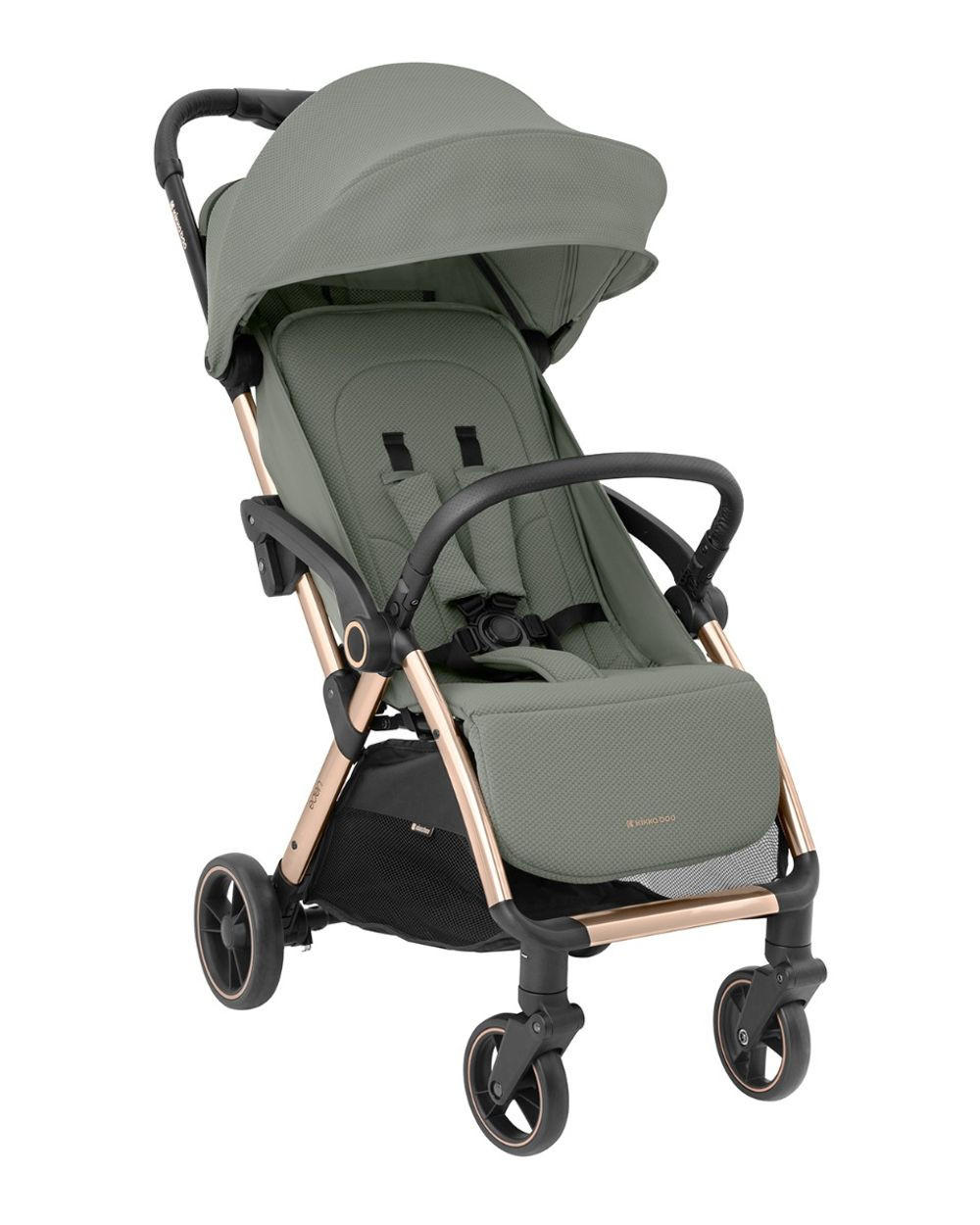 BUGGY Eden bis 22 kg grün Federung Regenschutz zusammenklappbar - Grün, Metall (62/47/100cm) - Kikka boo