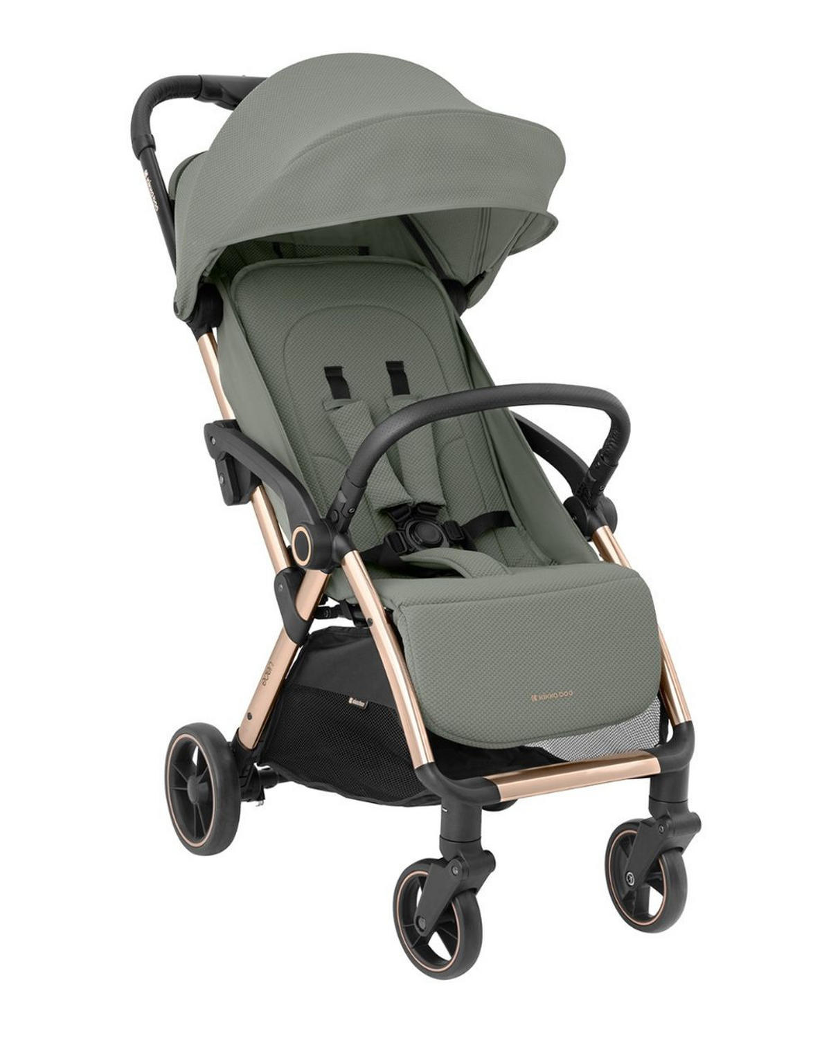 BUGGY Eden bis 22 kg grün Federung Regenschutz zusammenklappbar - Grün, Metall (62/47/100cm) - Kikka boo