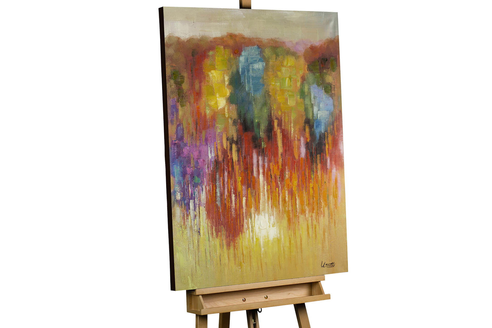 ACRYLBILD HANDGEMALT 75/100 cm - Multicolor, Holz/Textil (75/100cm) - KUNSTLOFT