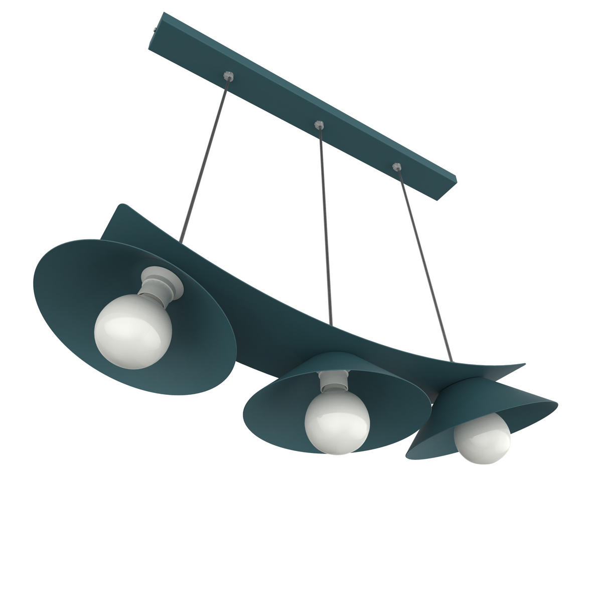 HÄNGELEUCHTE Miller X3 - Blau, Metall (70/25/16cm) - Lumicom