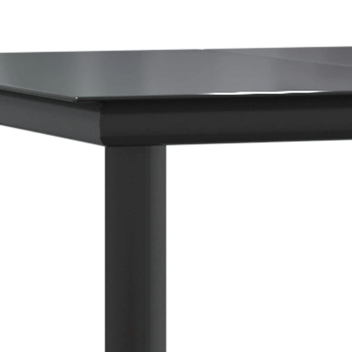 GARTENTISCH Tischmund 80/74/160 cm - Schwarz, Naturmaterialien (160/80/74cm) - ZMH