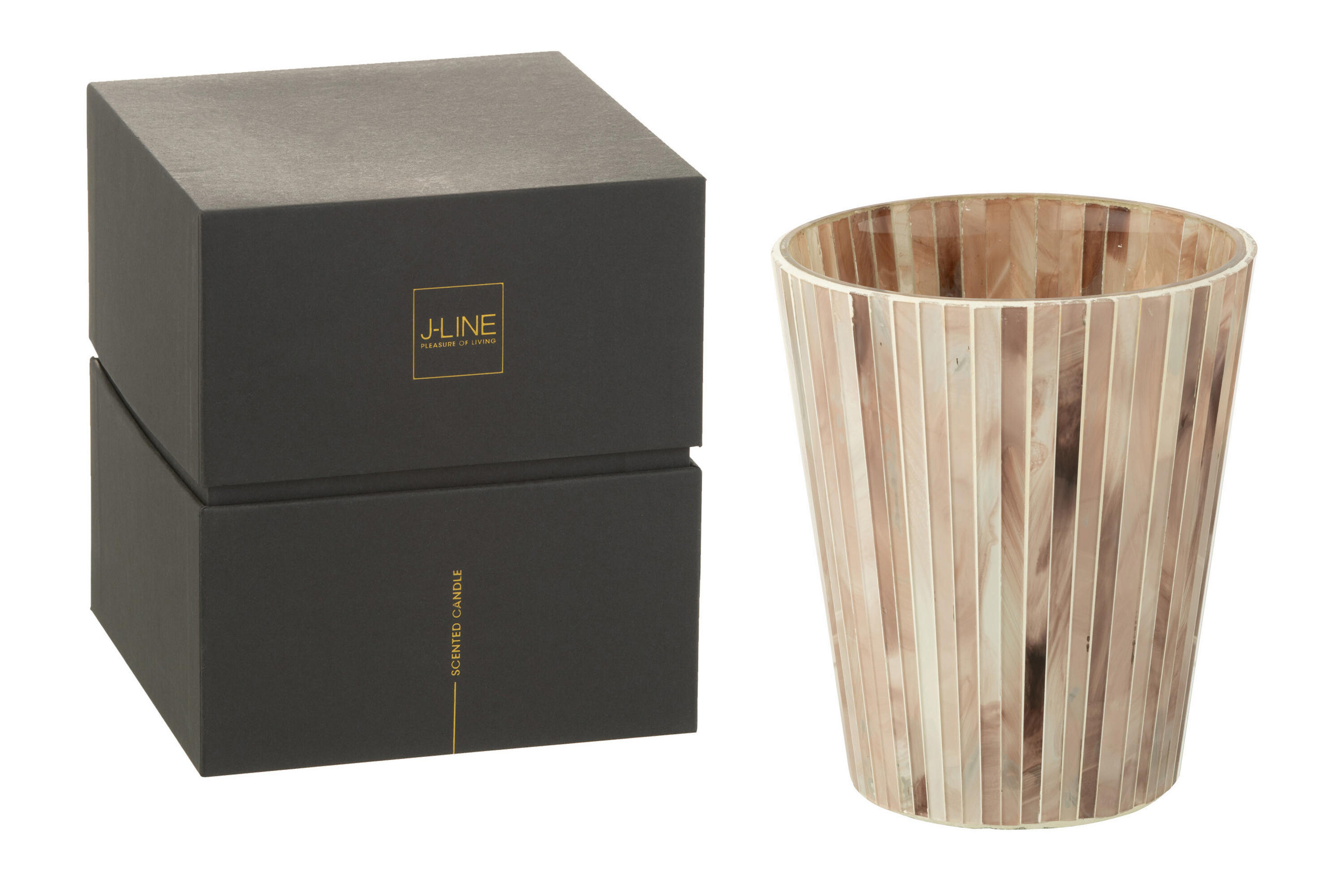 DUFTKERZE NOA - Rosa - L - 75 Std. - Pink, Paraffin (15.5/18.5cm) - J-Line