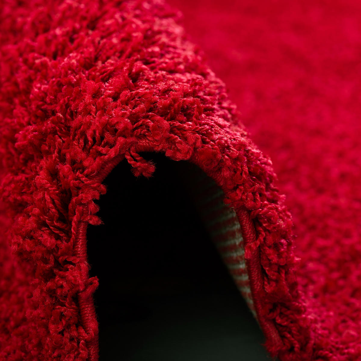 HOCHFLOR LANGFLOR TEPPICH ALOHA - Rot, Textil (60/110cm) - Pergamon