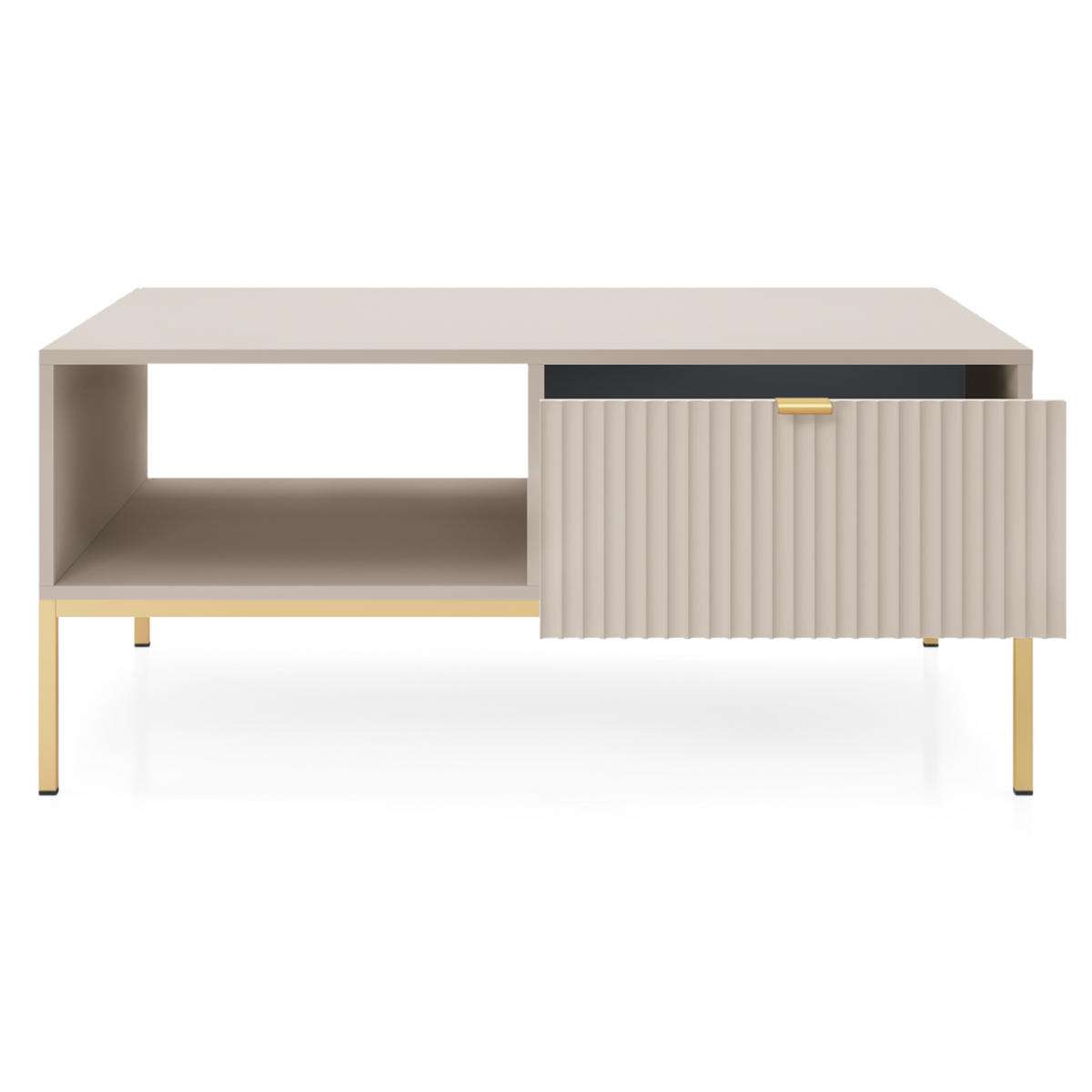 COUCHTISCH STELLARE 104 cm Kaschmir - Kaschmir, Holzwerkstoff (68/104/46cm) - MASSENO