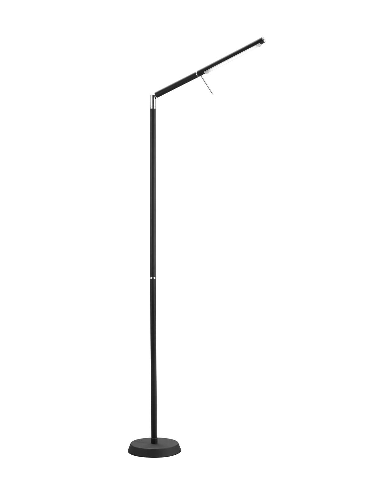 STEHLAMPE FILIGRAN - Schwarz - 0/0/162 cm - Schwarz, Metall (18/18/162cm) - Trio Leuchten