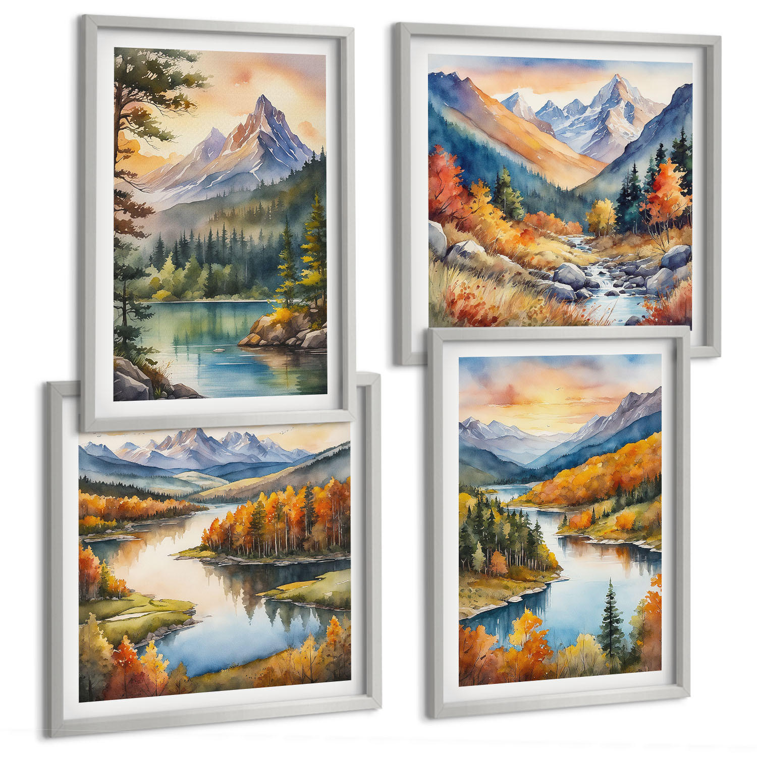 Tulup Bilder Silber 50x50 cm
