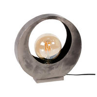 TISCHLEUCHTE Moon Grau 30/13/32 cm - Grau, Metall (30/13/32cm) - Hoyz Collection
