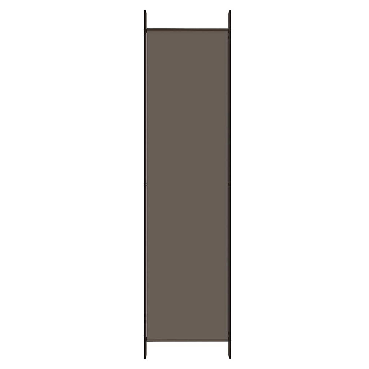 PARAVENT 6-TLG. Anthrazit 300/200 Cm Stoff - Anthrazit, Textil (300/200/300cm) - vidaXL