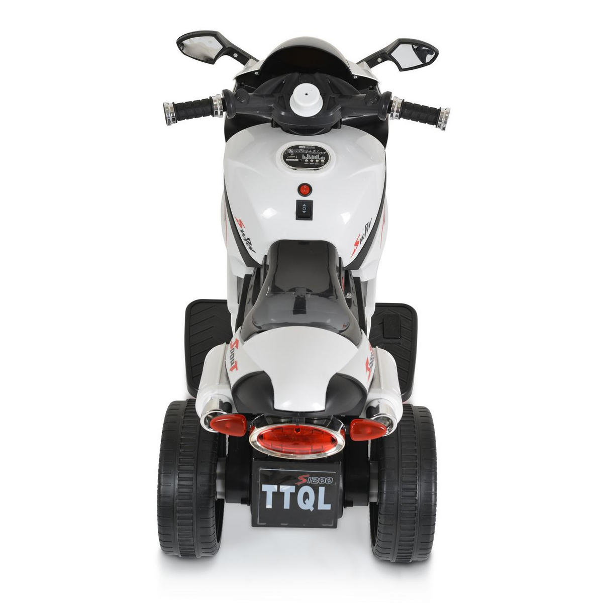 ELEKTROMOTORRAD Comet HZBB-1188 weiß drei Räder Musik, MP3, Rückwärtsgang - Weiß, Kunststoff (95/45/58cm) - Moni