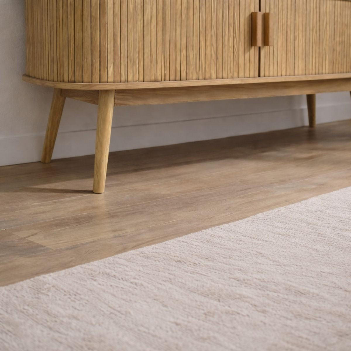 TV-MÖBEL 2 Schiebetüren ernest 39/55/119 cm - Eschefarben, Holzwerkstoff (119/55/46cm) - Calicosy