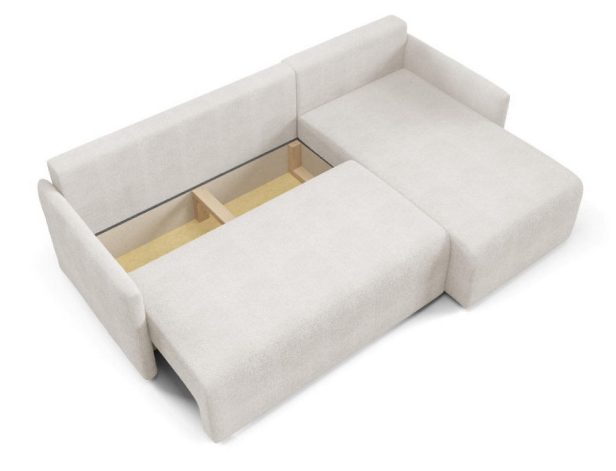 ECKSOFA Grafit VALIA Mit Schlaffunktion Und Bettkasten - Graphitfarben, Textil (212/145cm) - Sepro Meble