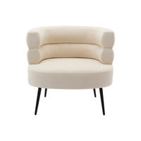 SESSEL mit gerader Rückenlehne - 1 Person - Stoff - Beige - - Beige, Textil (80/73/74cm) - Vente-Unique