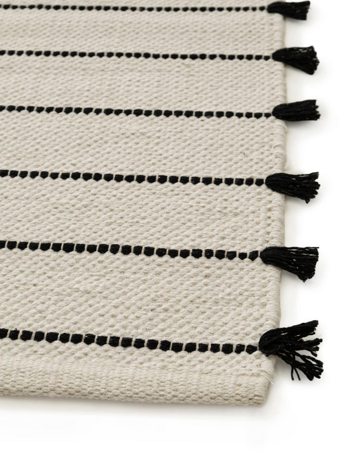 BAUMWOLLTEPPICH Bo Ivory 80x120 cm - Creme, Textil (80/120cm) - benuta Pop