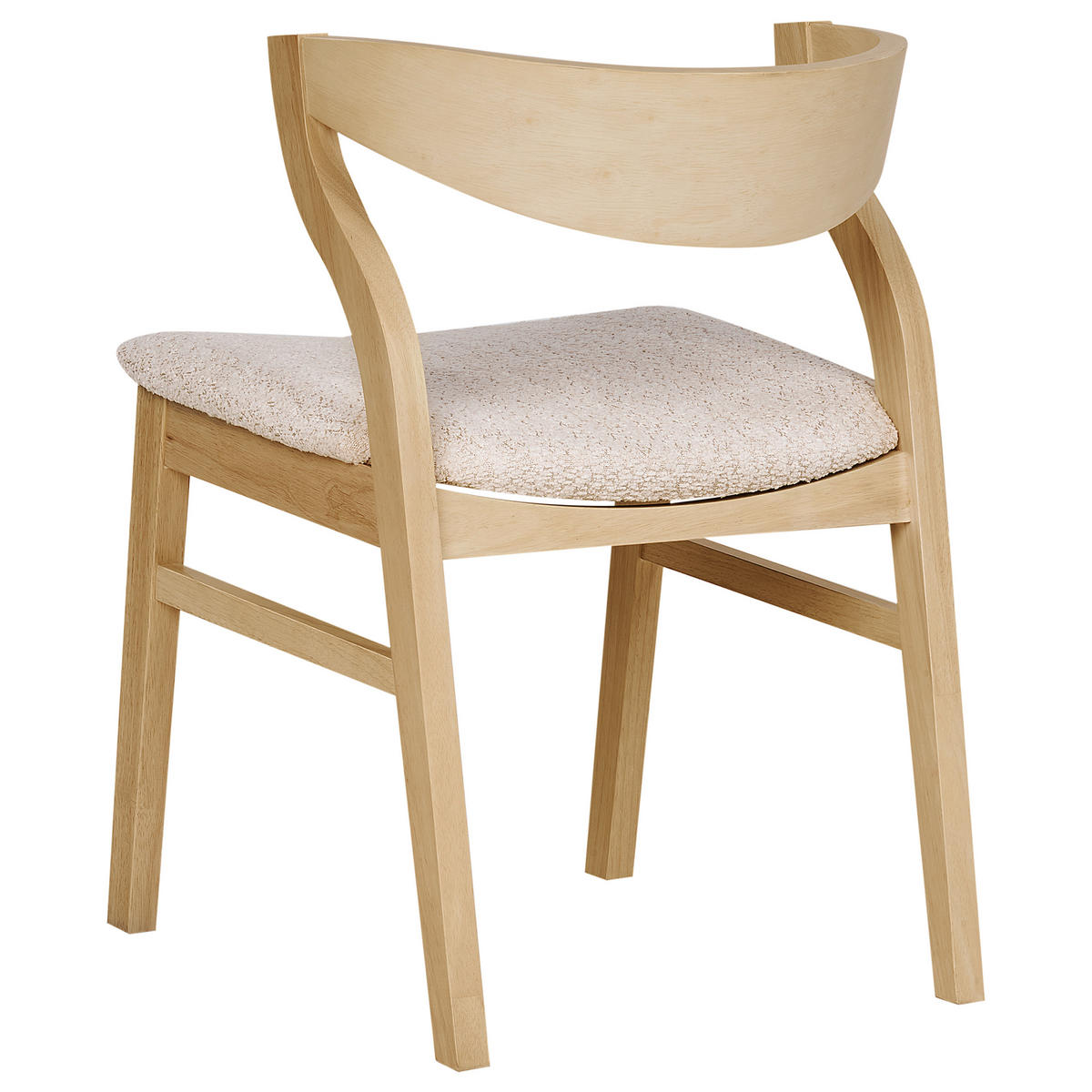 ESSZIMMERSTUHL 2er-Set Hellbeige Maroa - Beige/Braun, Holzwerkstoff (51/72/46cm) - Beliani