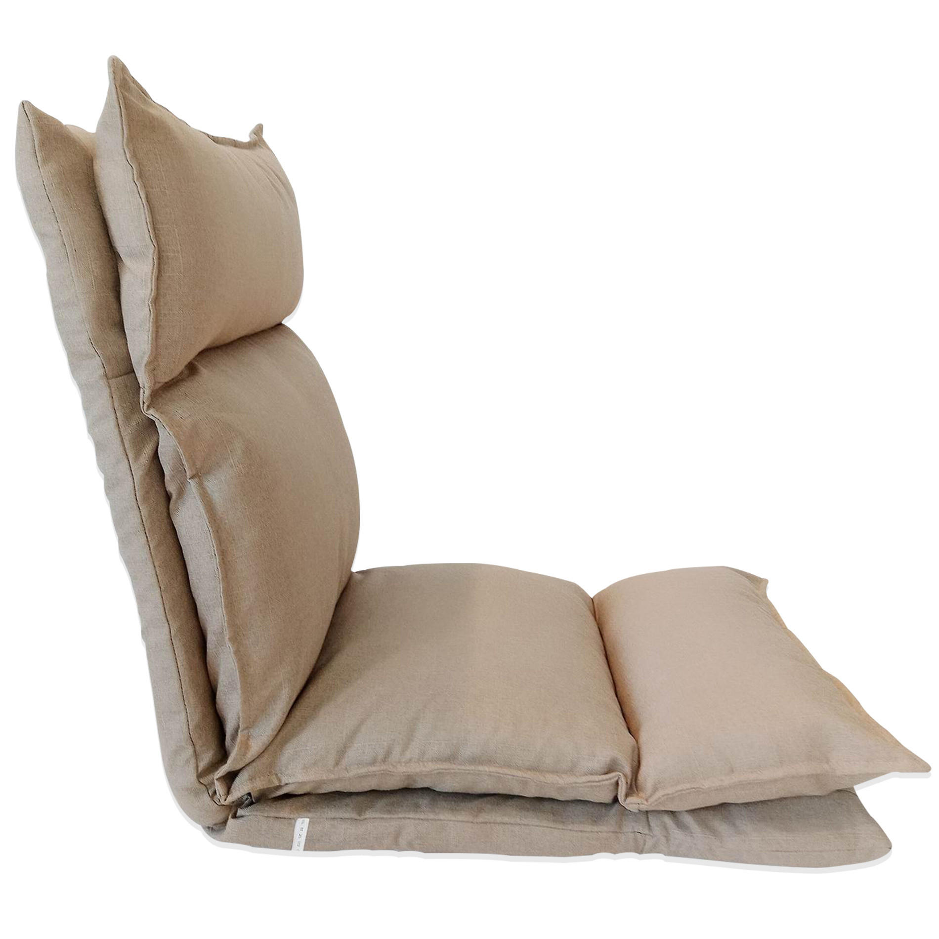 MEDITATIONSTUHL Beige 15/56/135 cm - Beige, Textil (15/135/56cm) - Mobili Rebecca