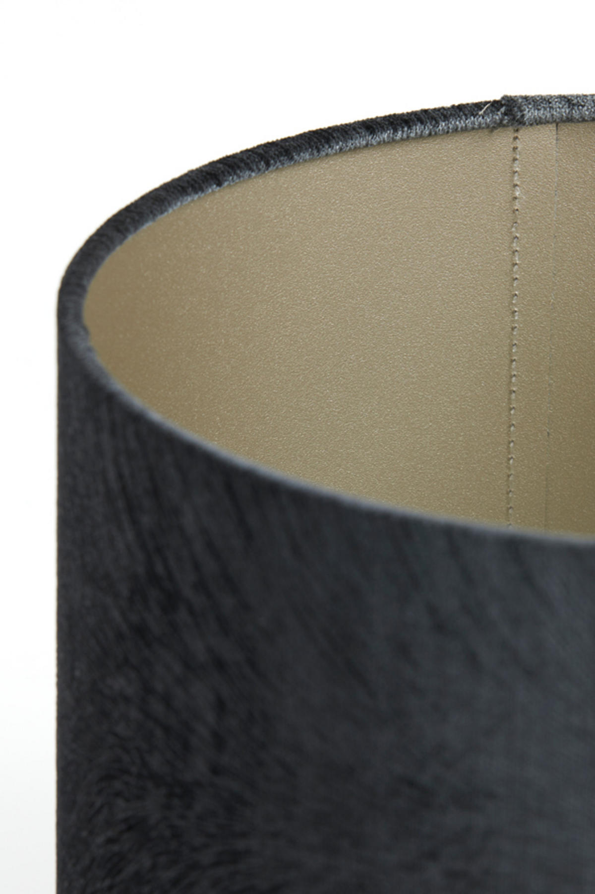 LAMPENSCHIRM Lubis Grau Ø20/15 cm - Grau, Textil (20/20/15cm) - Light & Living