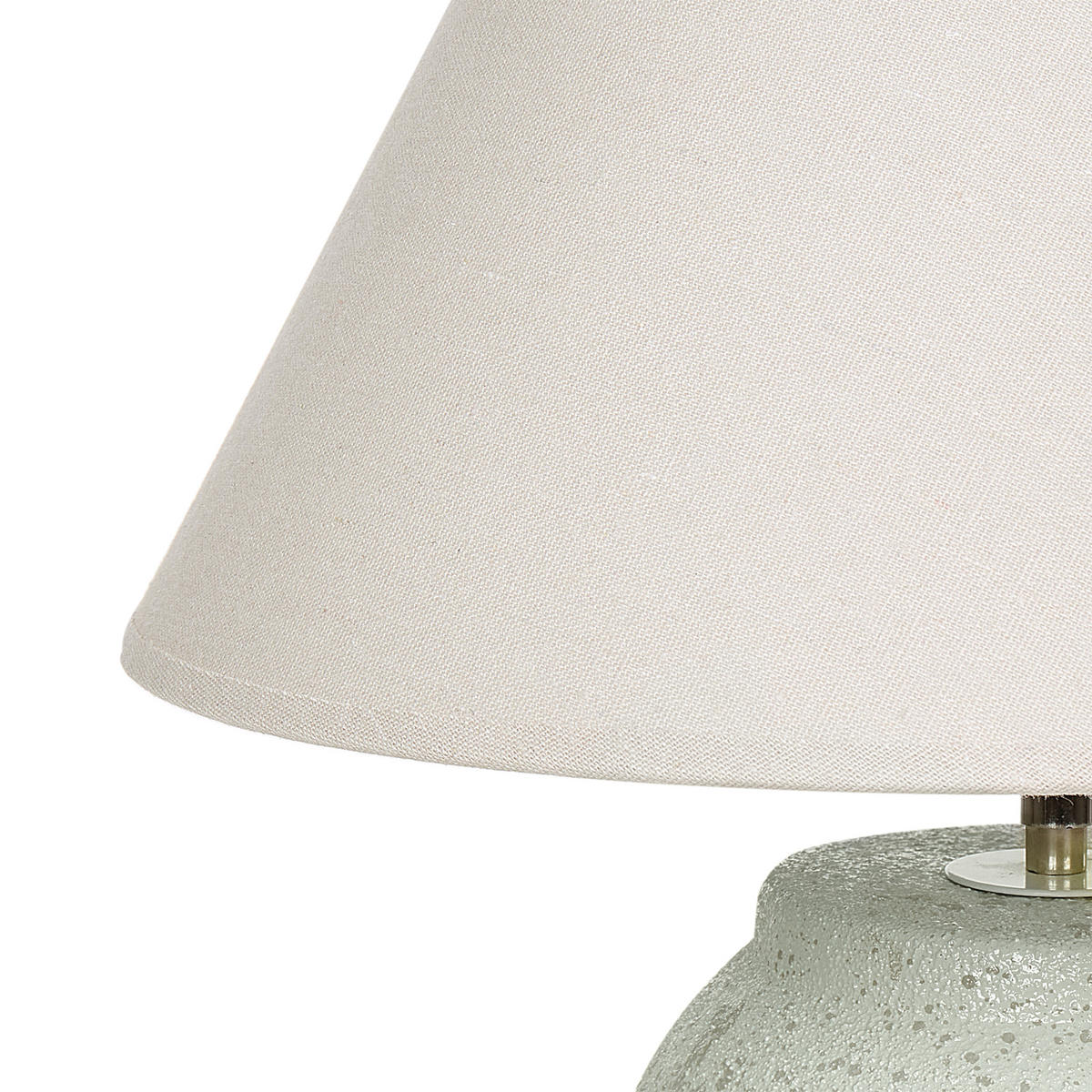 TISCHLEUCHTE Weiß Amblo - Weiß, Keramik (35/35/57cm) - Beliani