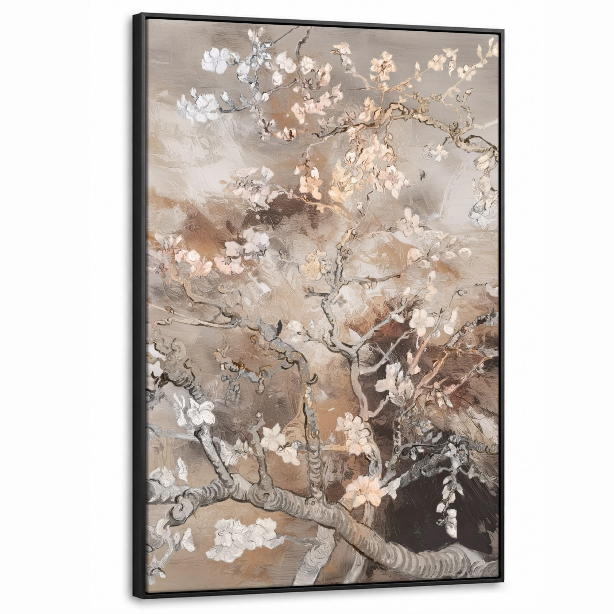 MuchoWow Leinwand Braun 80x120 cm