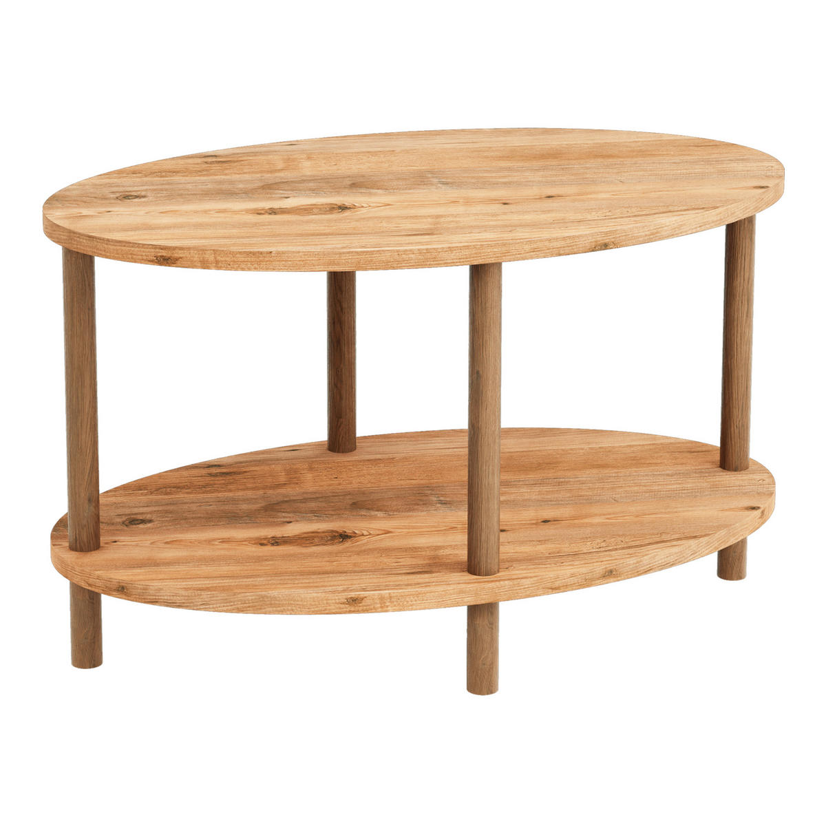 COUCHTISCH Højreby 70/44/43 cm - Naturfarben/Braun, Holz/Holzwerkstoff (70/44/43cm) - [en.casa]