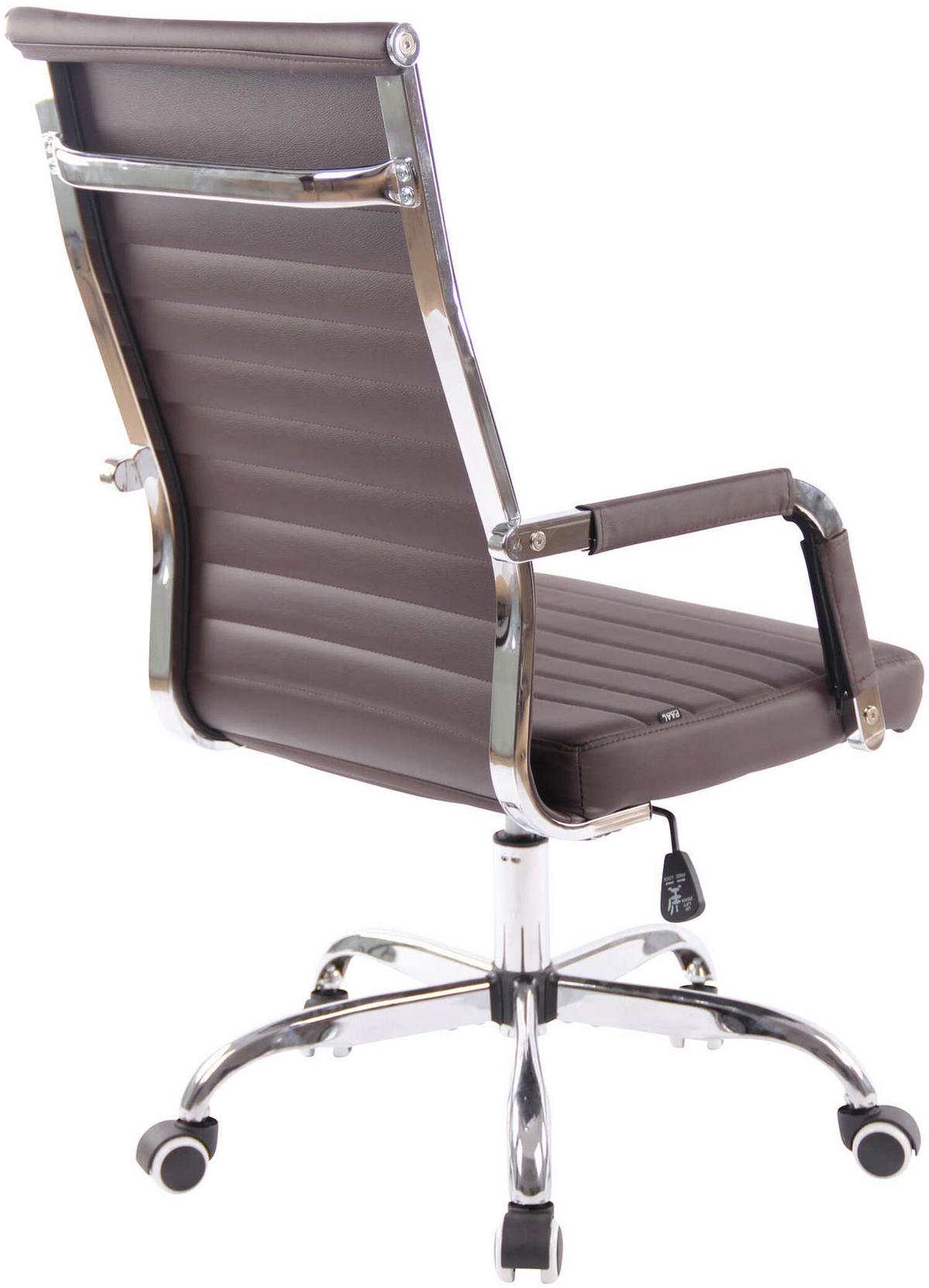 BÜROSTUHL Amadeus, Kunstleder Braun - Braun, Textil/Metall (51/106/63cm) - TPFLiving