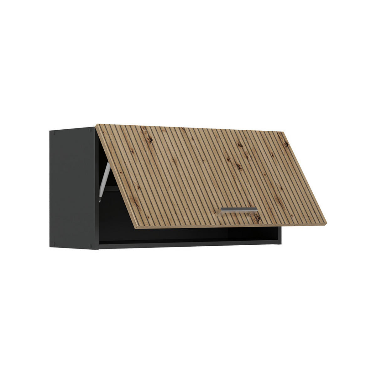 DULAP DE PERETE R-Line, Stejar artizanal/antracit, 80 cm Plat - stejar Artisan/antracit, compozit lemnos (80/40/31cm) - Vicco