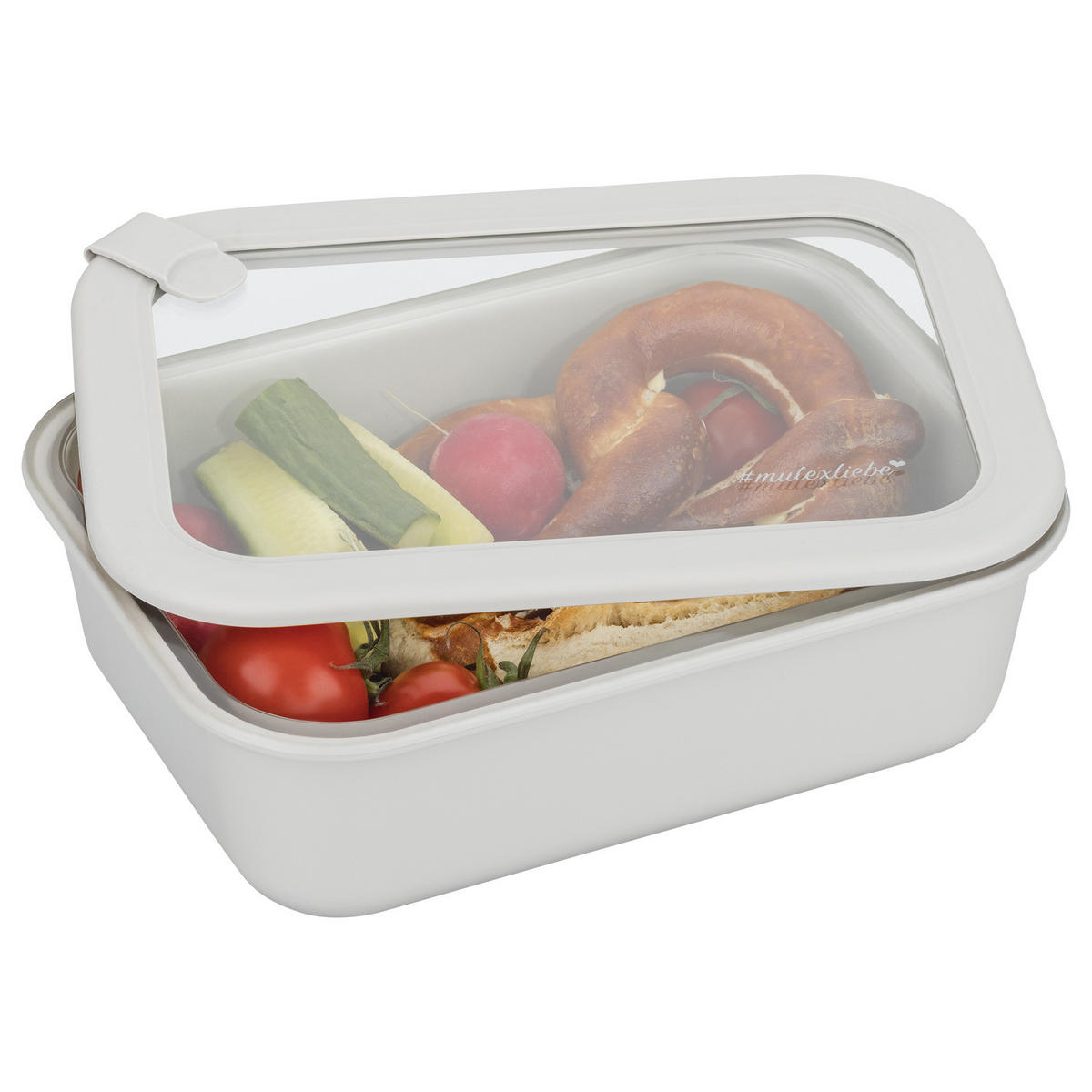 FRISCHHALTEDOSEN LUND Meal Cubes 3-er Set grau - Grau, Glas (24/18/19cm) - Mulex