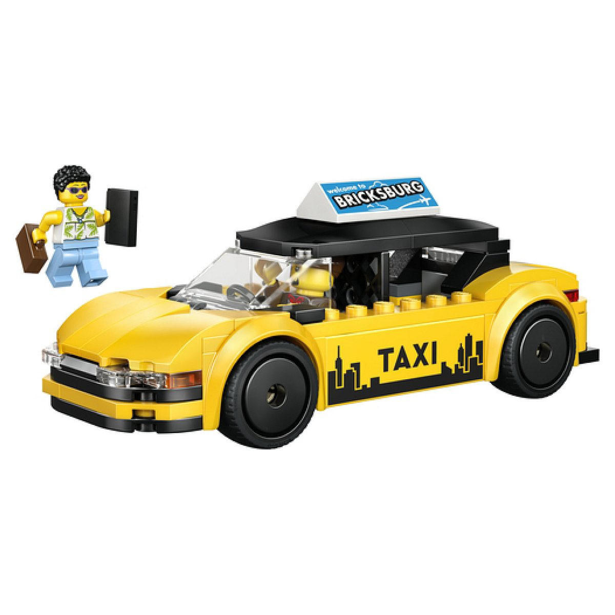 KLEMMBAUSTEINE City Gelbes Taxi - Blau, Kunststoff (14.1/4.6/19.1cm) - Lego