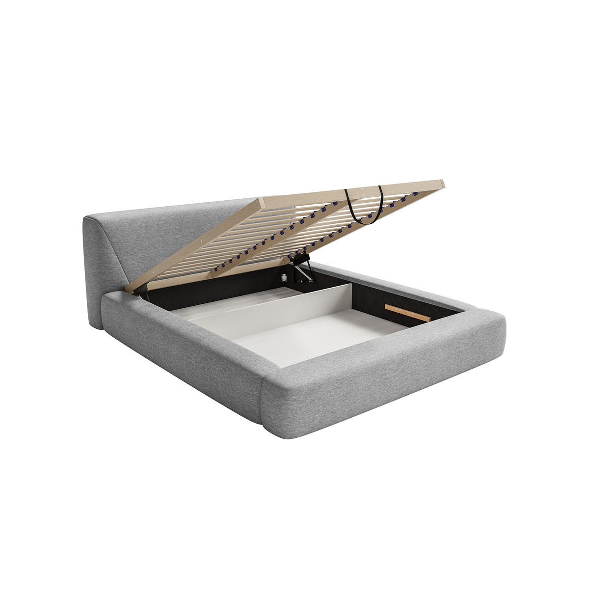 POLSTERBETT Vemmo 160x200 cm, Hellgrau - Hellgrau, Textil (160/200cm) - Fedve