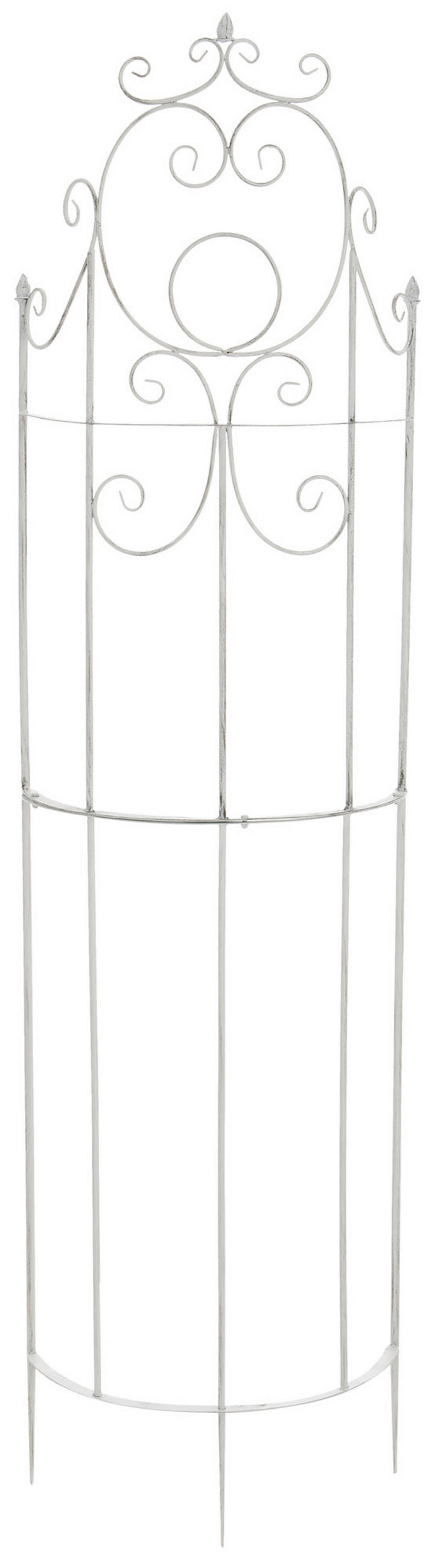 RANKGITTER Lavan antik weiß - Weiß, Metall (52.5/200/23cm) - TPFLiving