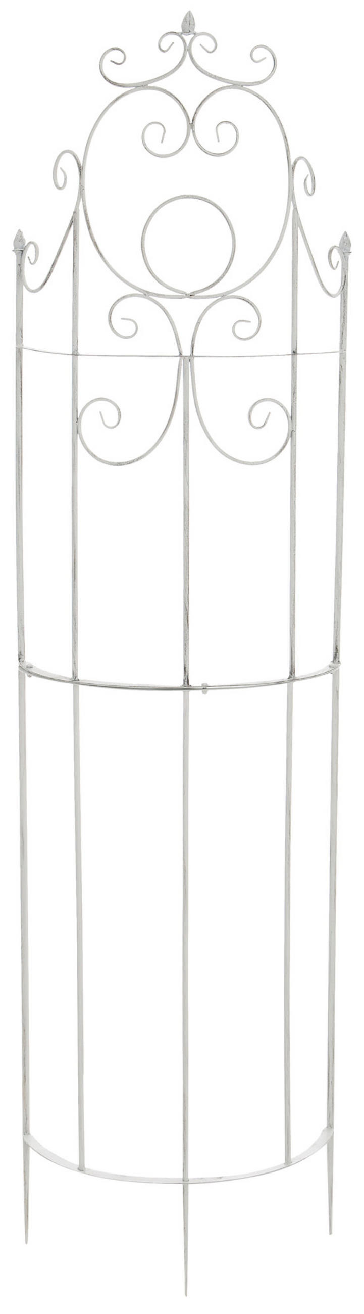RANKGITTER Lavan antik weiß - Weiß, Metall (52.5/200/23cm) - TPFLiving
