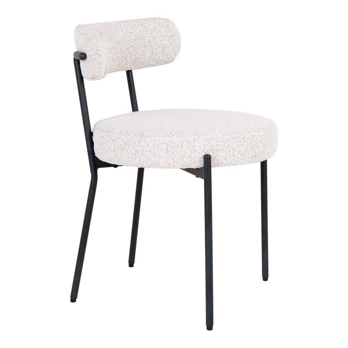 ESSGRUPPE 7-TLG. Kyoto Naturfarben, Weiß - Naturfarben/Weiß, Textil/Metall (210/75/100cm) - ebuy24