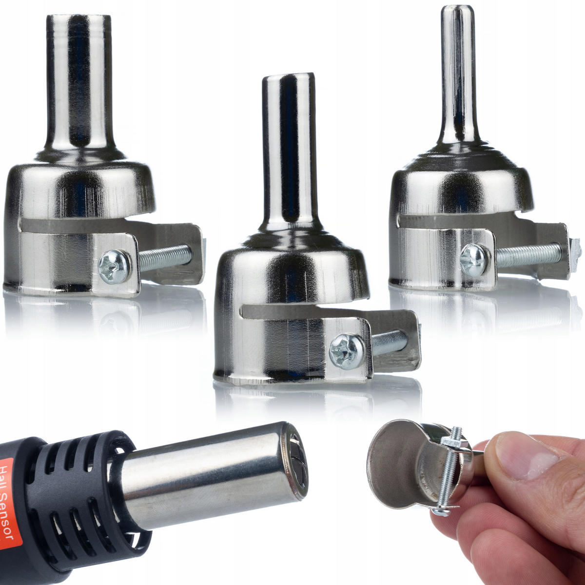 LÖTKOLBEN 858D Ultra Set - 700 W, 100-500 °C, 120 l/min, 50x Lötzinn 200 mm, 3 Düsen, 230 V - Multicolor, Kunststoff/Metall (10/10/10cm)