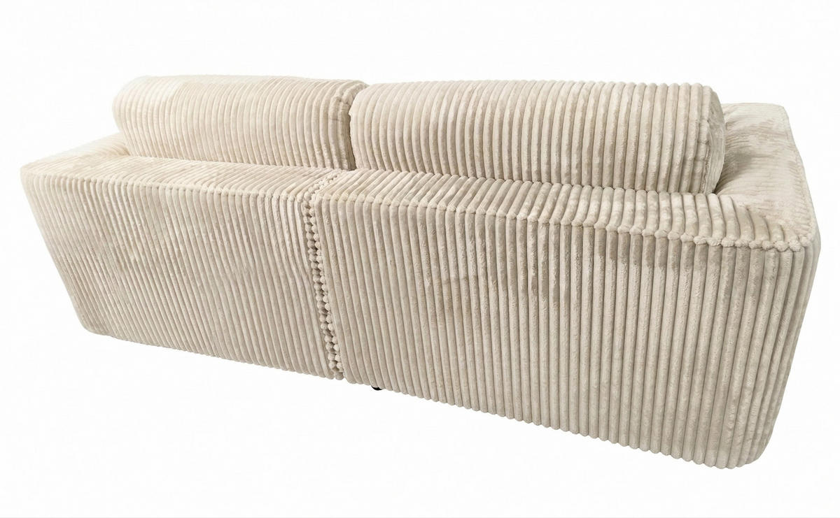 BIGSOFA COZI, Dunkelgrün mit Cordbezug - Dunkelgrün, Kunststoff/Textil (240/87/180cm) - KS Home Concept