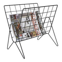 ZEITSCHRIFTENFACH Maggy - Schwarz, Metall (39/38/26cm) - LOFT42