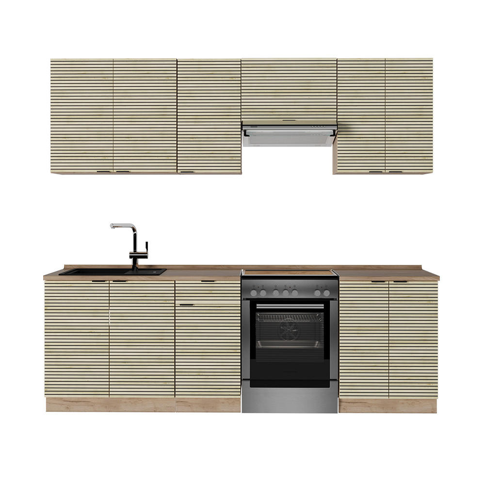 Honigeiche/Eichefarben, Holzwerkstoff (240/81.6/60cm) - Vicco