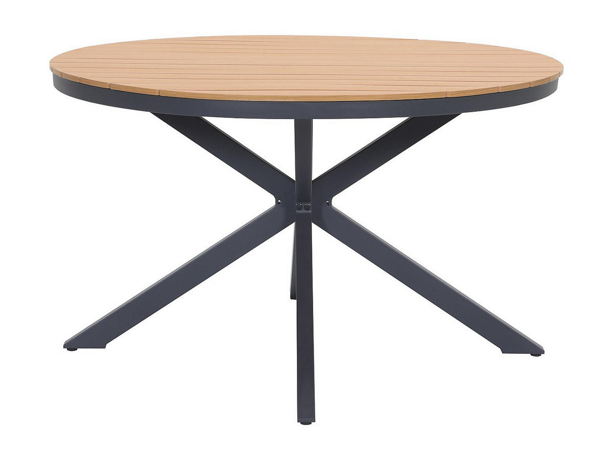 GARTENESSGRUPPE im Set - 4 -Sitzer - Aluminium - anthrazitgrau - ZEYVA - Anthrazit, Metall - Vente-Unique