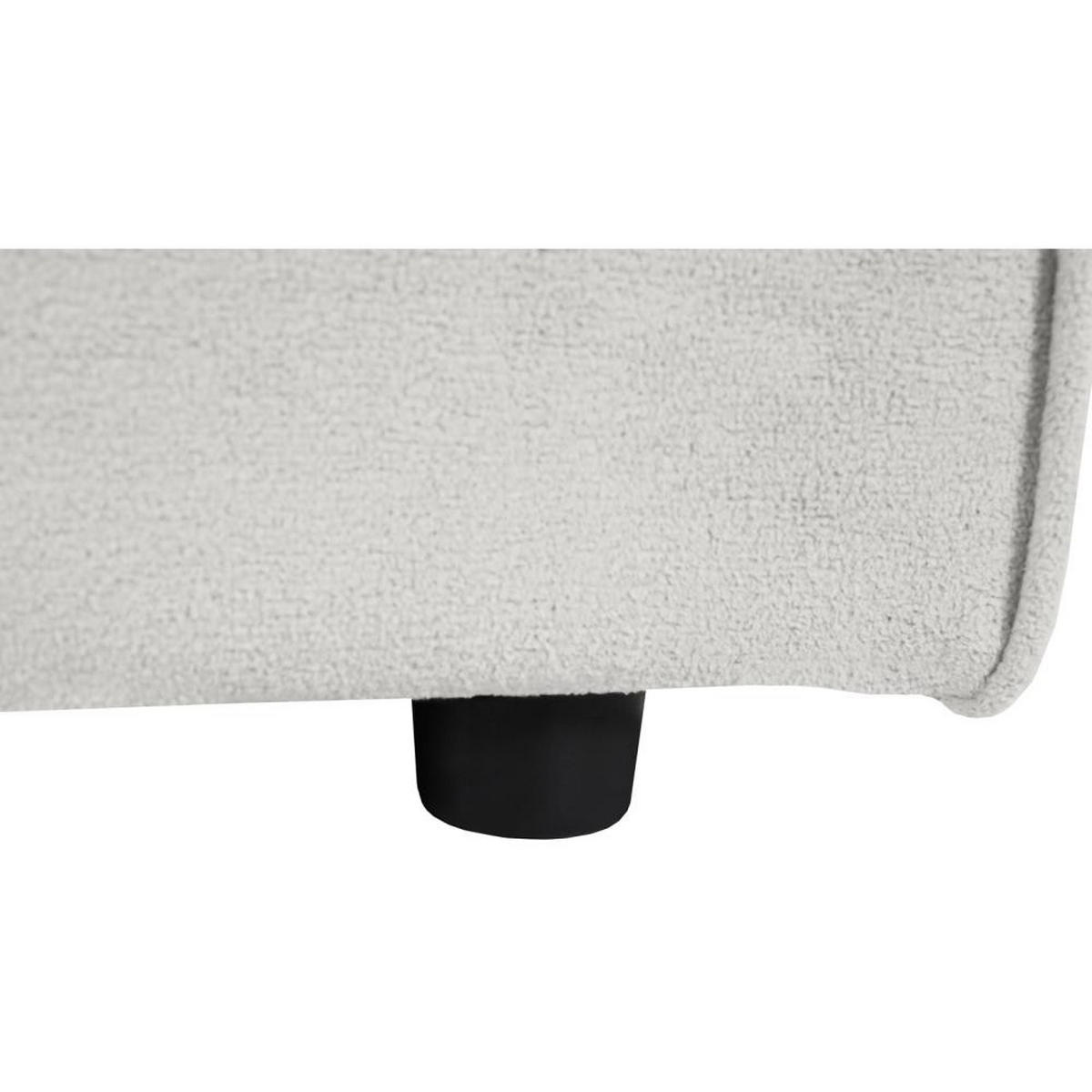3-SITZER SOFA Pedro ohne Schlaffunktion hellbeige - Beige/Schwarz, Textil (215/75/88cm) - Beautysofa