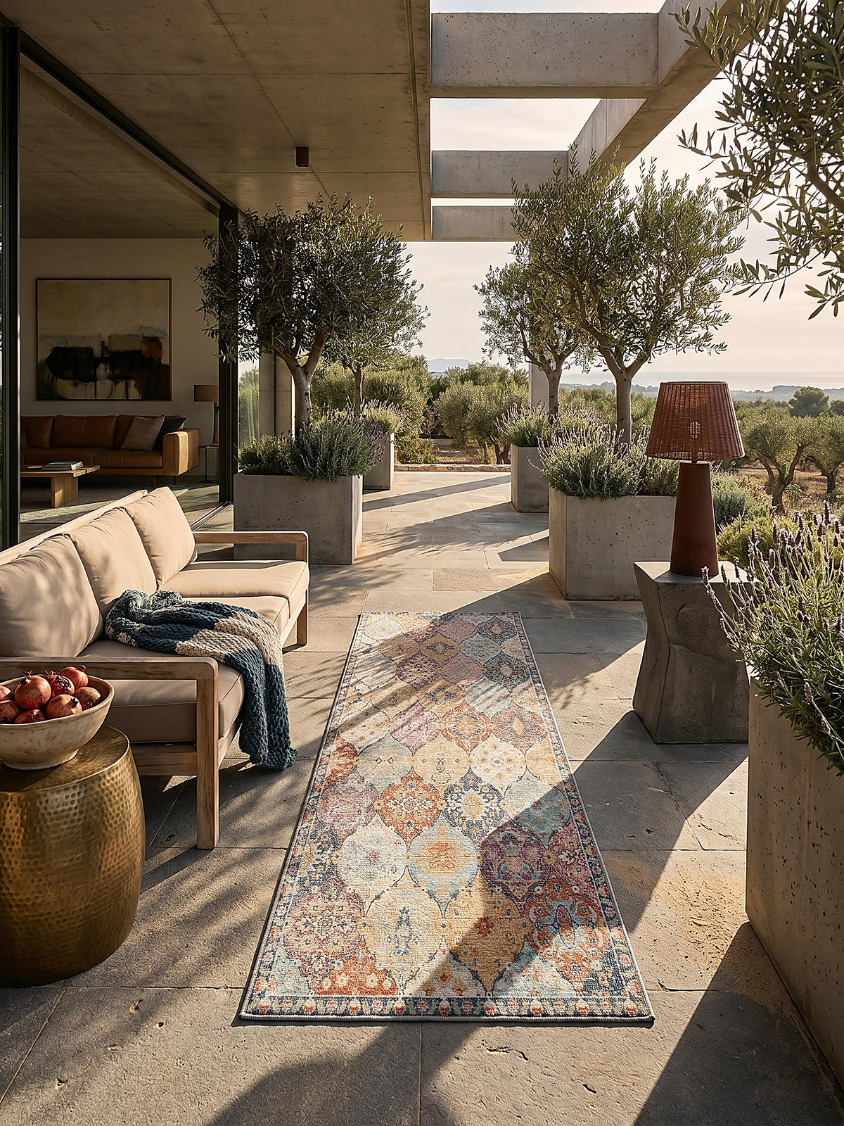 TEPPICH Outdoor Orientalisch LIMMAT Polypropylen Mehrfarbig 80 x 300 cm - Multicolor, Textil (80/300cm) - KADIMA DESIGN