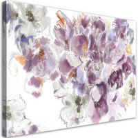 WANDBILD iris blume - Weiß, Textil (60/40cm) - Feeby