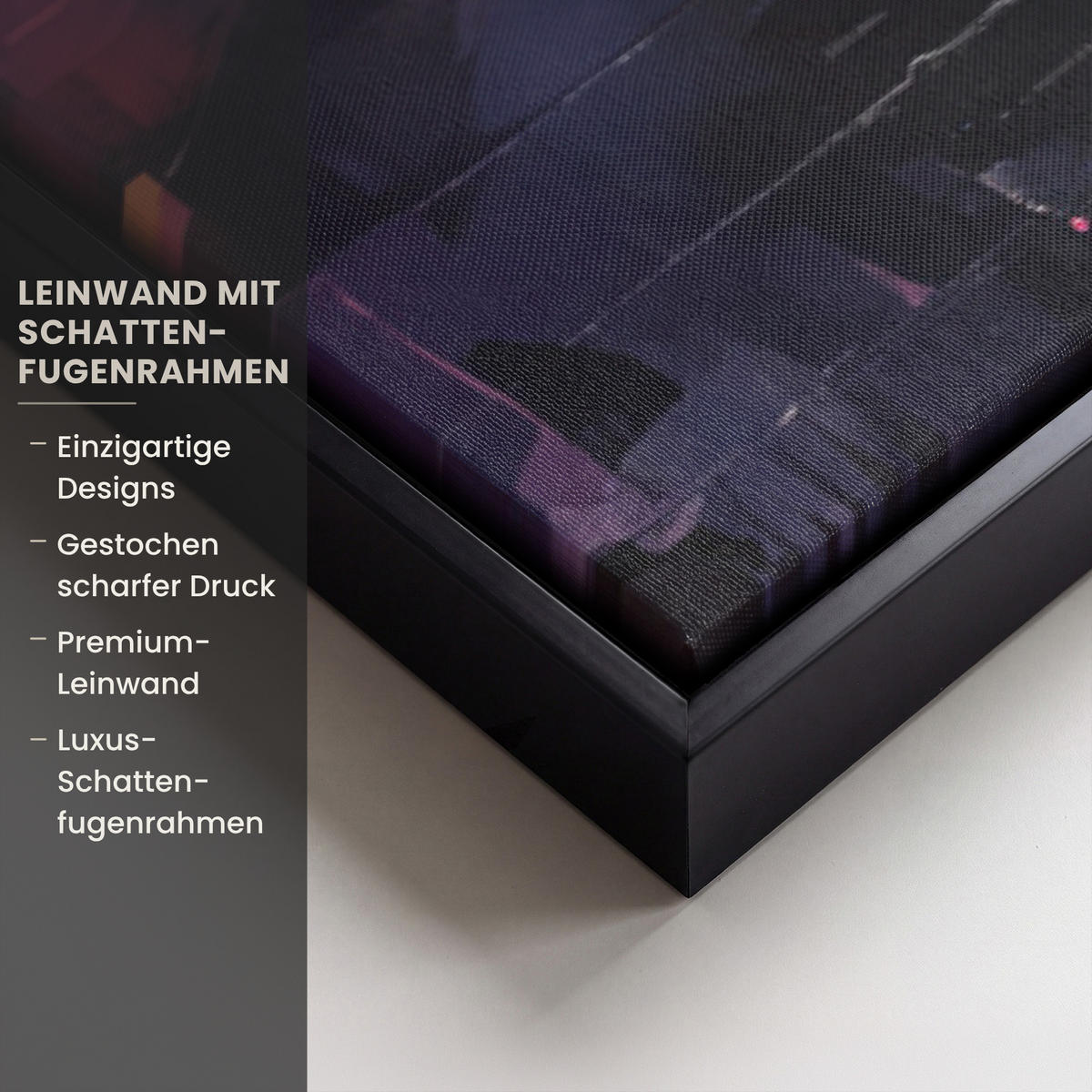 LEINWAND Bilder mit Rahmen - Graffiti - Schimpanse - Straßenkunst - Kopfhörer - Affe - 90x60 - Blau, Textil (90/60cm) - MuchoWow