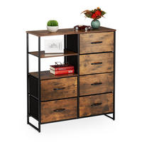 KOMMODE - Braun, Holz/Holzwerkstoff (84/92/32cm) - Relaxdays