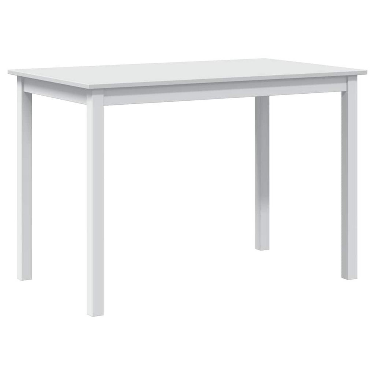 ESSGRUPPE Weiß 5-teilig - Weiß, Holz (108/73/65cm) - vidaXL